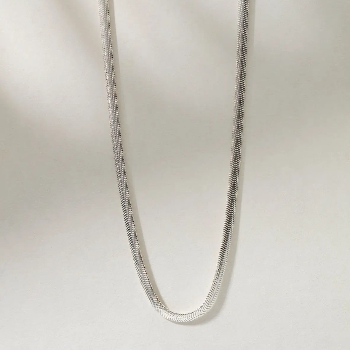 silver plated Chain 1 M Flat Snake Necklaces Pendants Men jewelry 2 9