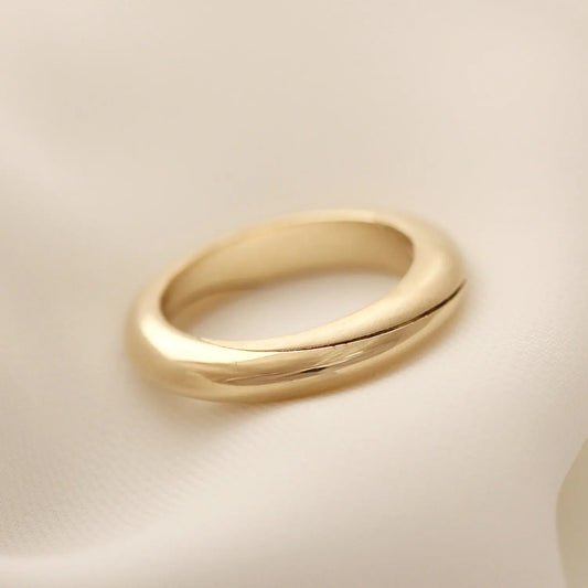 Mobius Infinity Personalised Yellow Gold Wedding Bands Soremi Jewellery