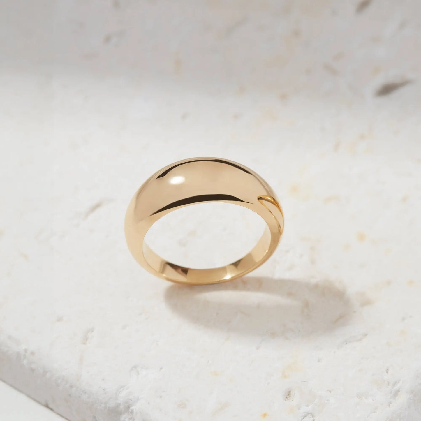Large Dome Ring in Sterling Silver or Gold Vermeil Soremi Jewellery