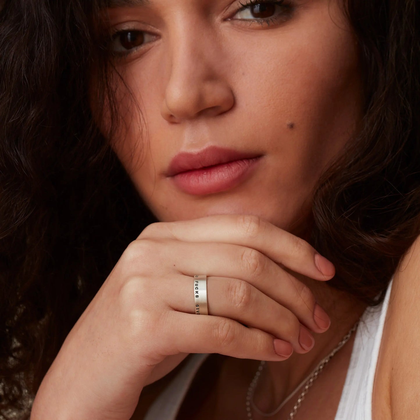 Personalised Silver Narrative Rings Soremi Jewellery