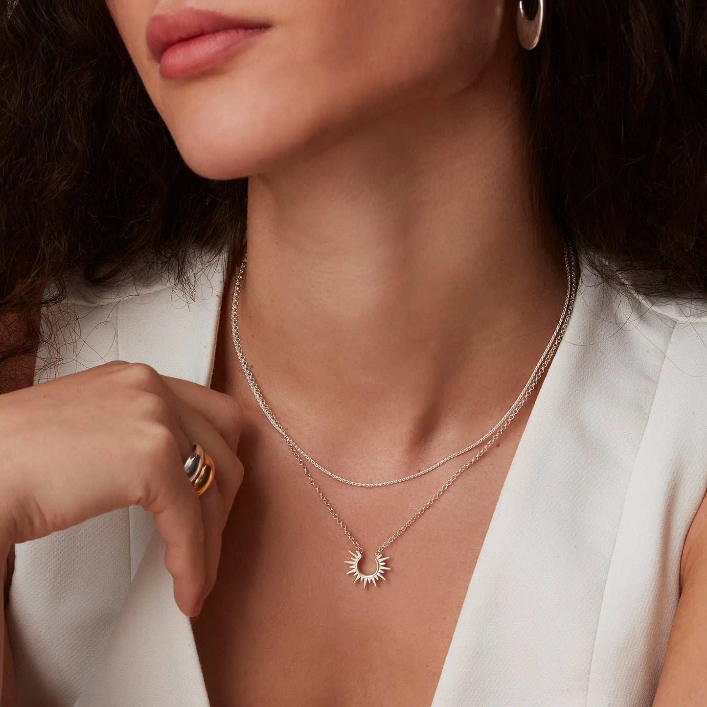 Sterling Silver Spiga Chain Necklace | 16" ,18" or 20" Chain Soremi Jewellery