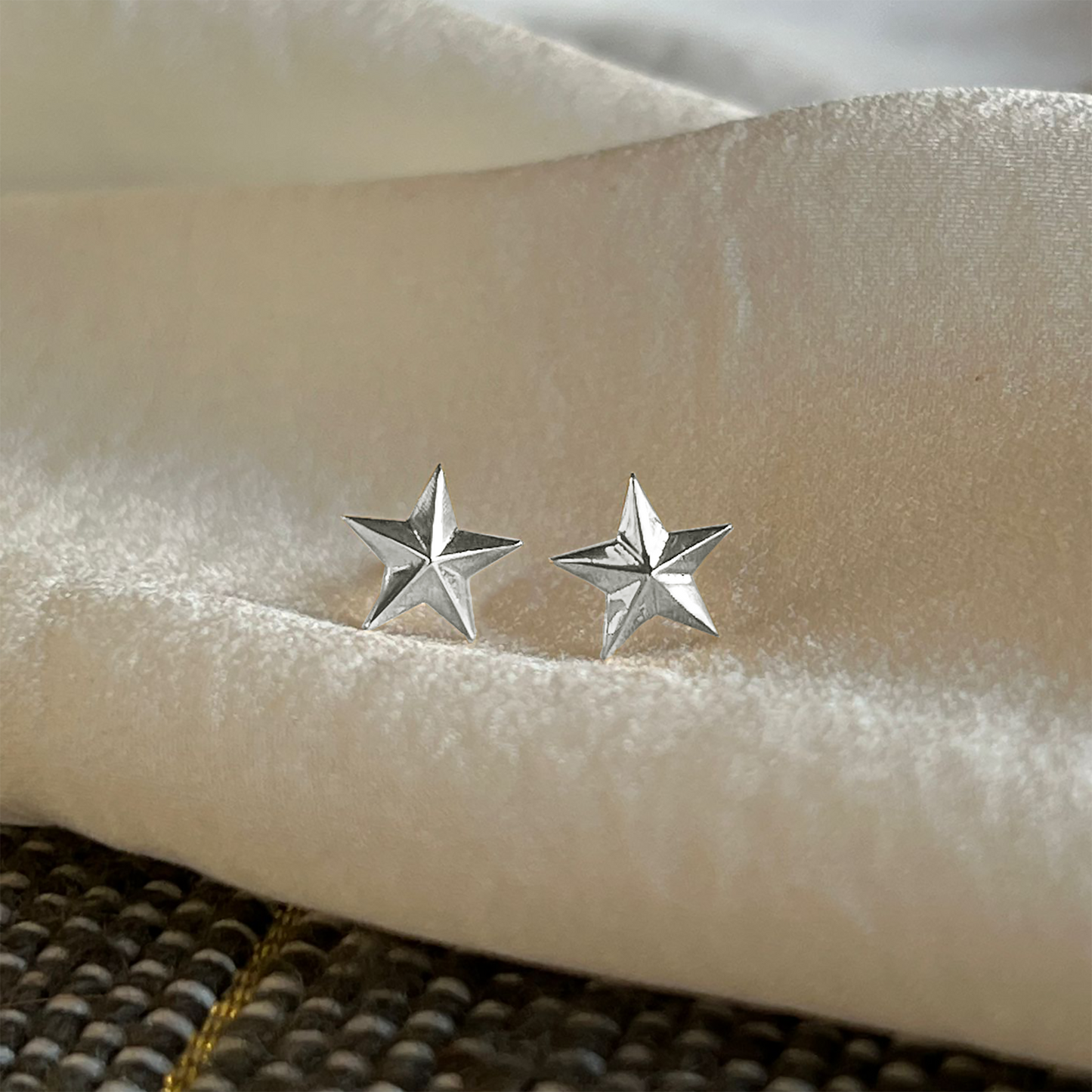 Star Stud Earrings Sterling Silver