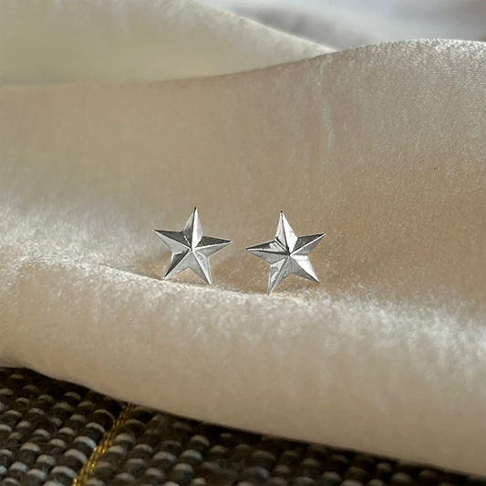 Star Stud Earrings Sterling Silver Soremi Jewellery