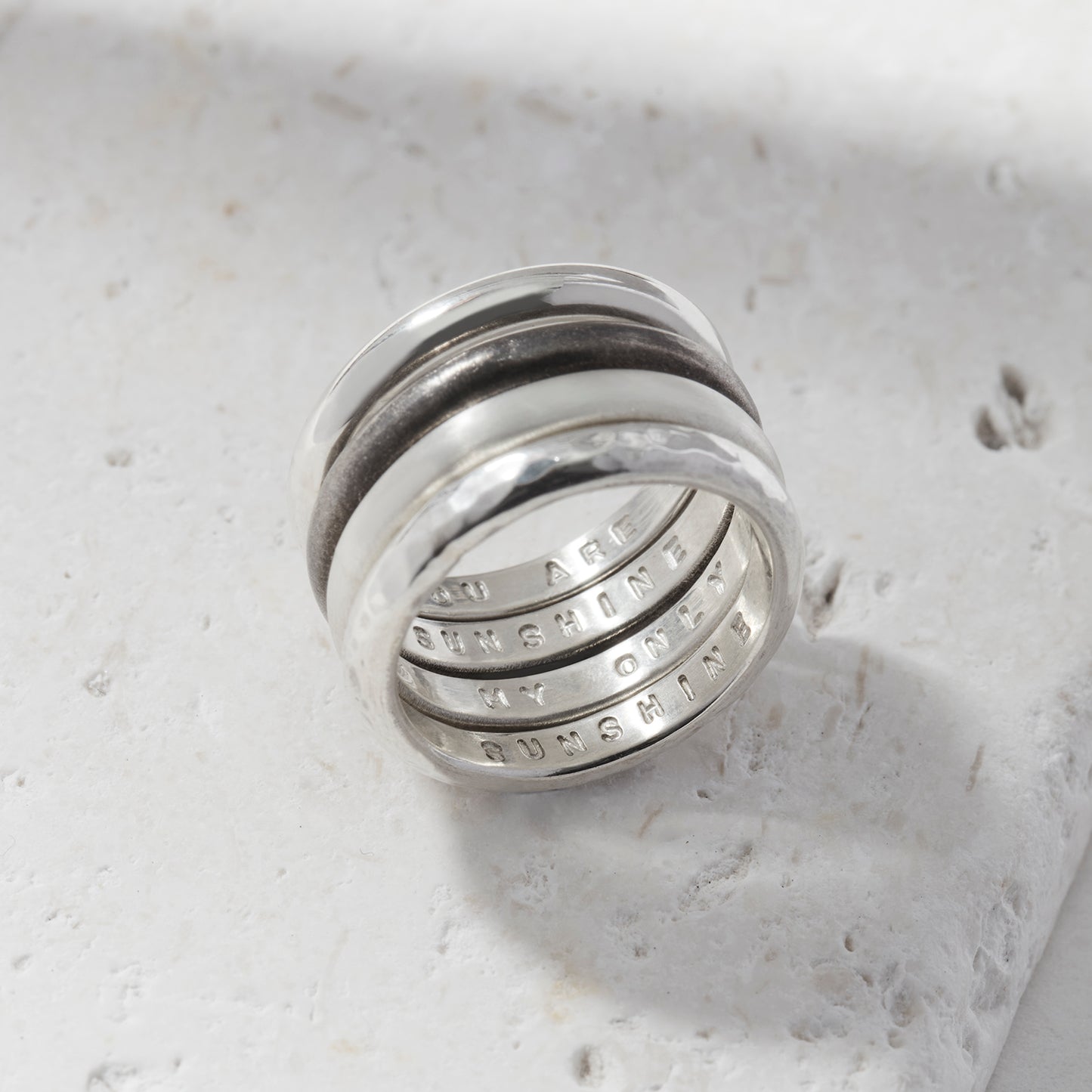Silver Stacking Ring Making Workshop in Horsforth, West Yorkshire