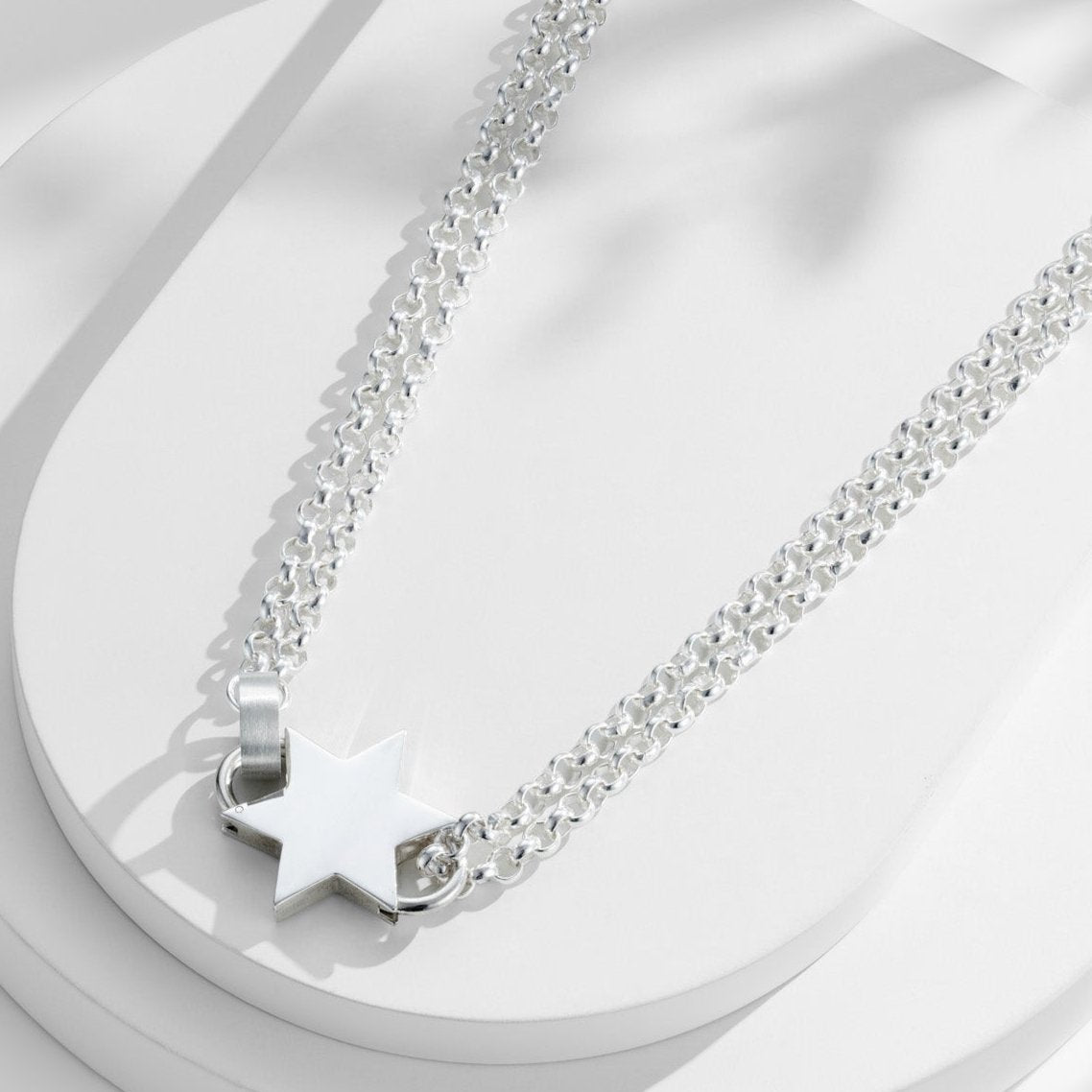 Super Star Double Padlock Necklace