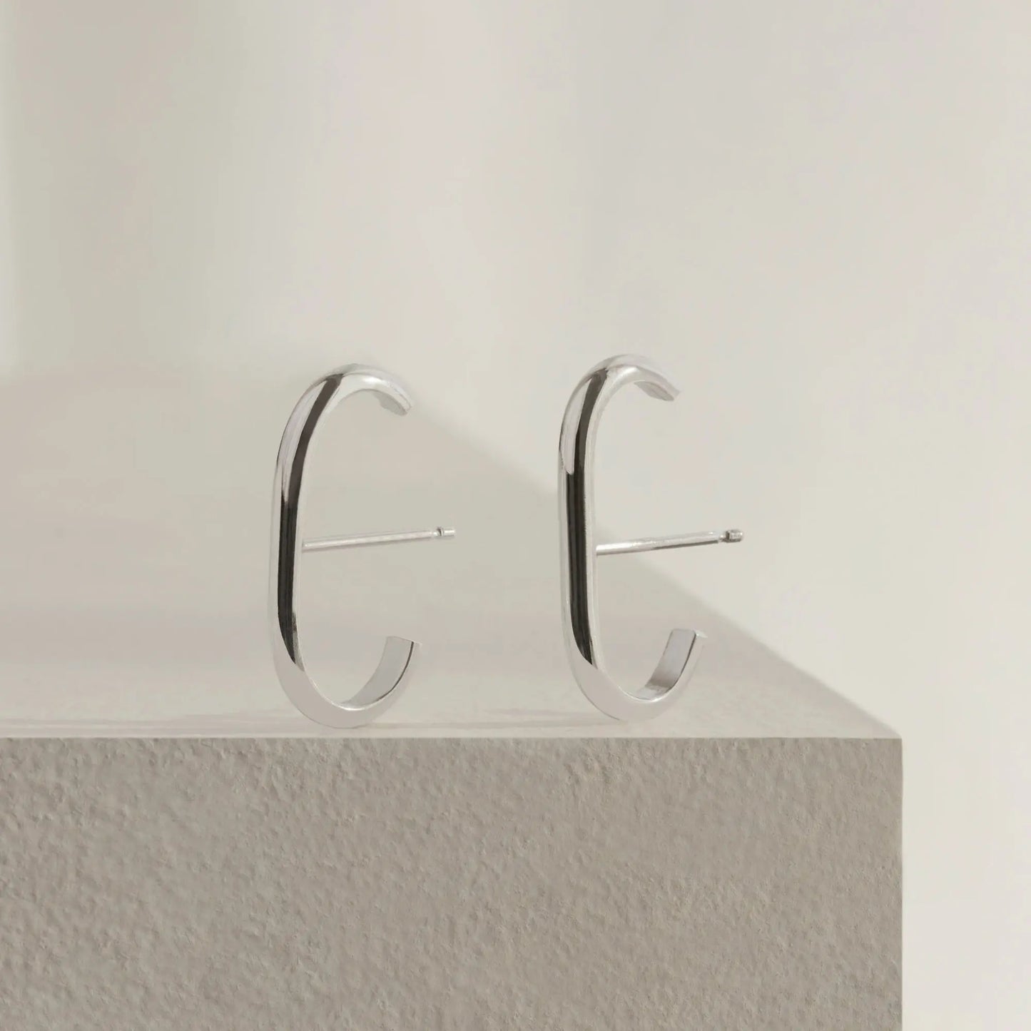A pair of our sterling silver cuff earrings.