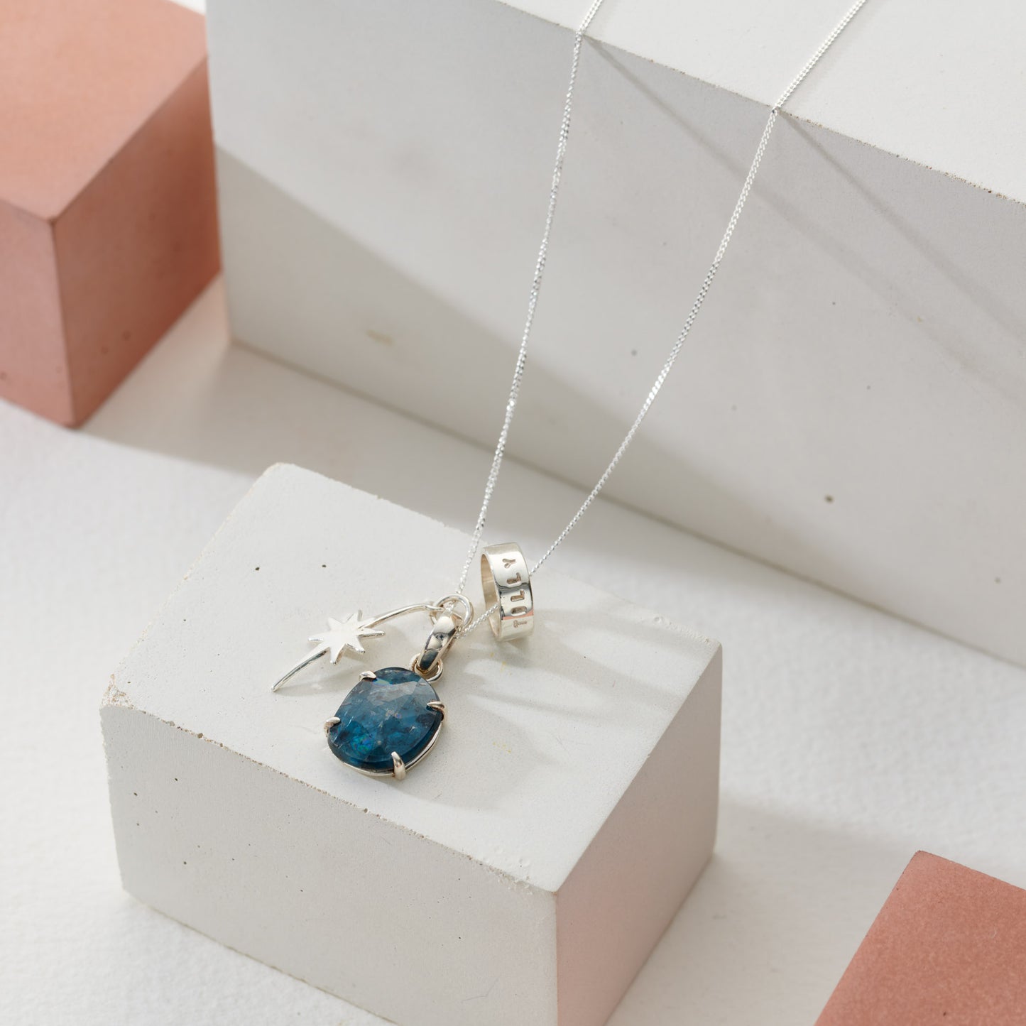 Personalised Gemstone Charm Necklace