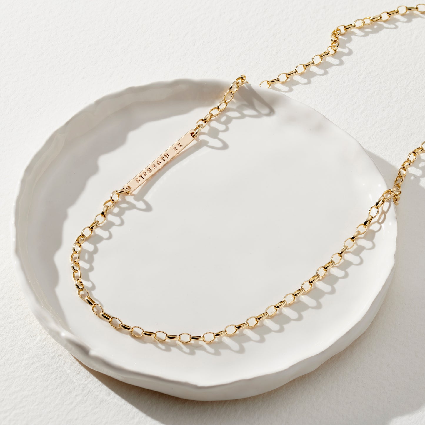 Personalised Solid 9ct Gold Necklace Chain