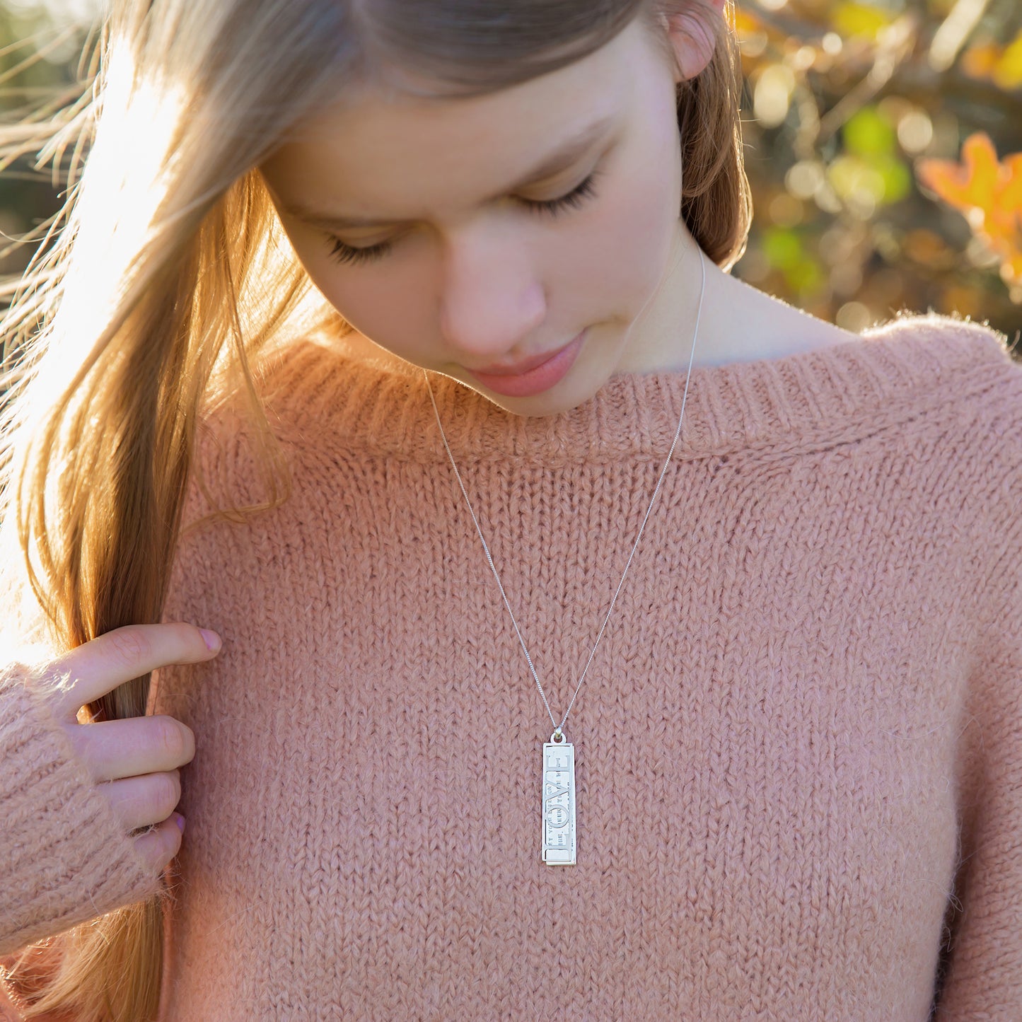 Personalised LOVE Mantra Necklace