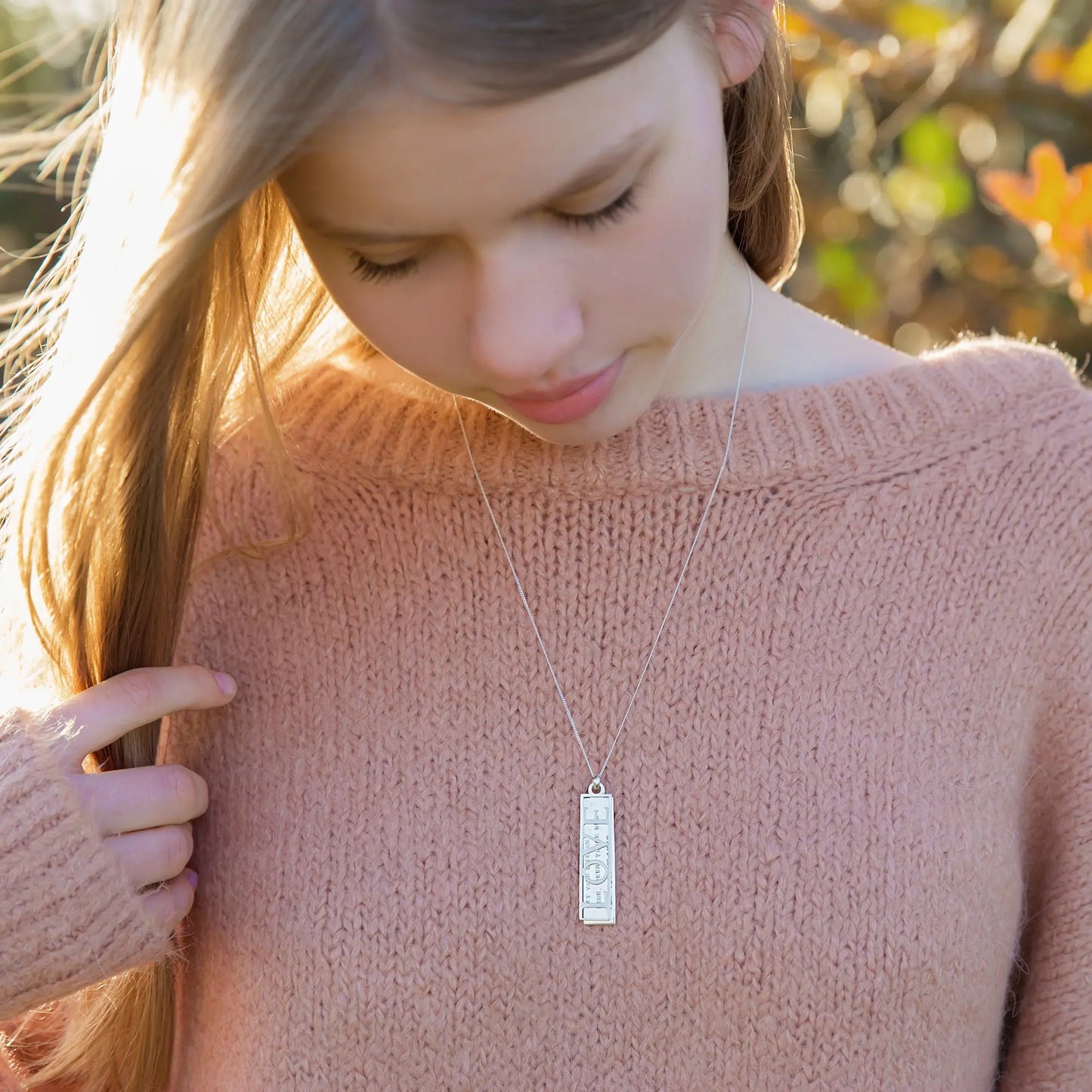 Personalised LOVE Mantra Necklace Soremi Jewellery
