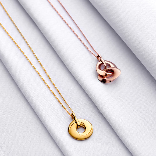 Mobius Infinity Personalised Gold Locket Pendant