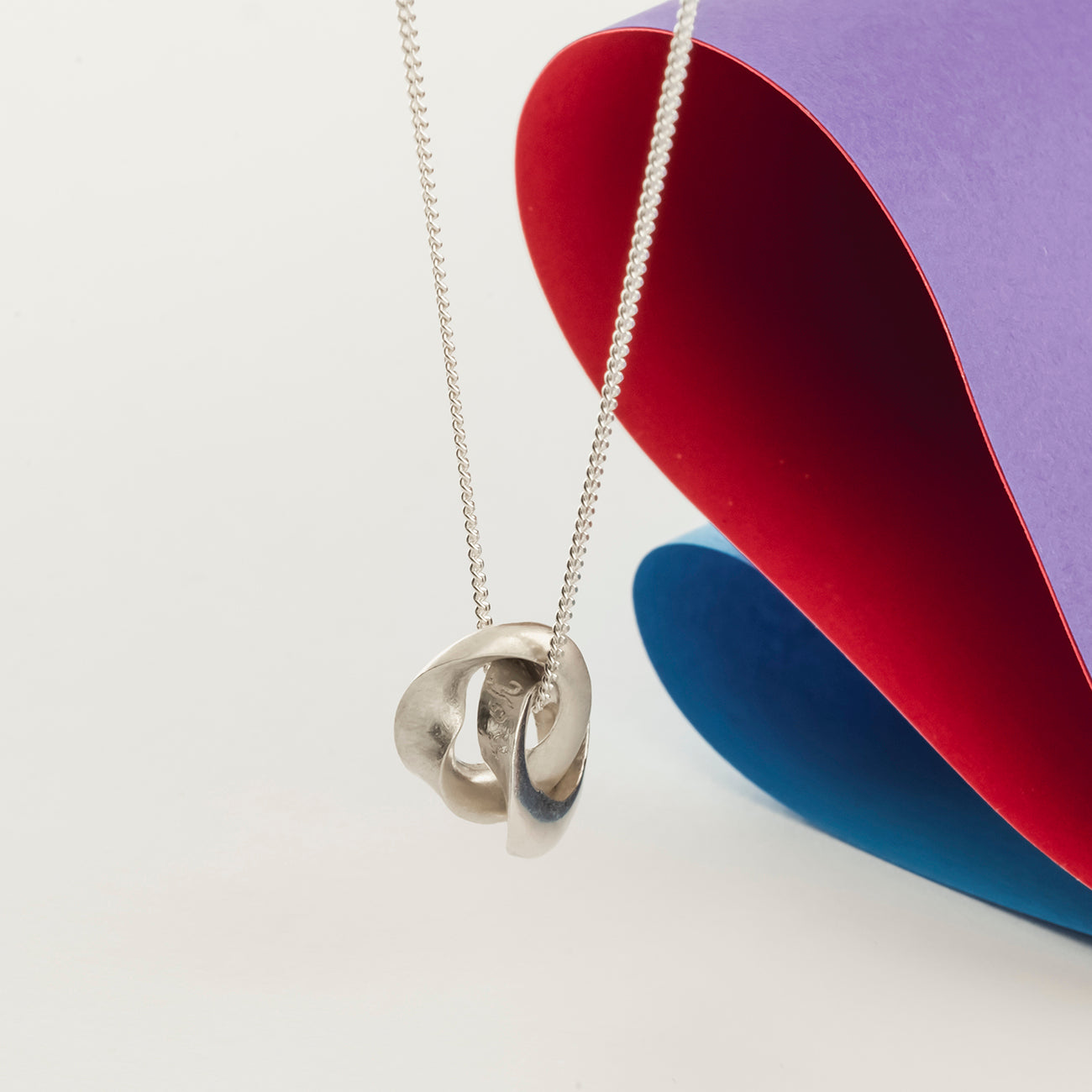 Silver Mobius Infinity Personalised Necklace - Soremi Jewellery