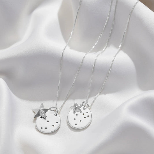 Zodiac Constellation & Stars Nugget Necklace Soremi Jewellery
