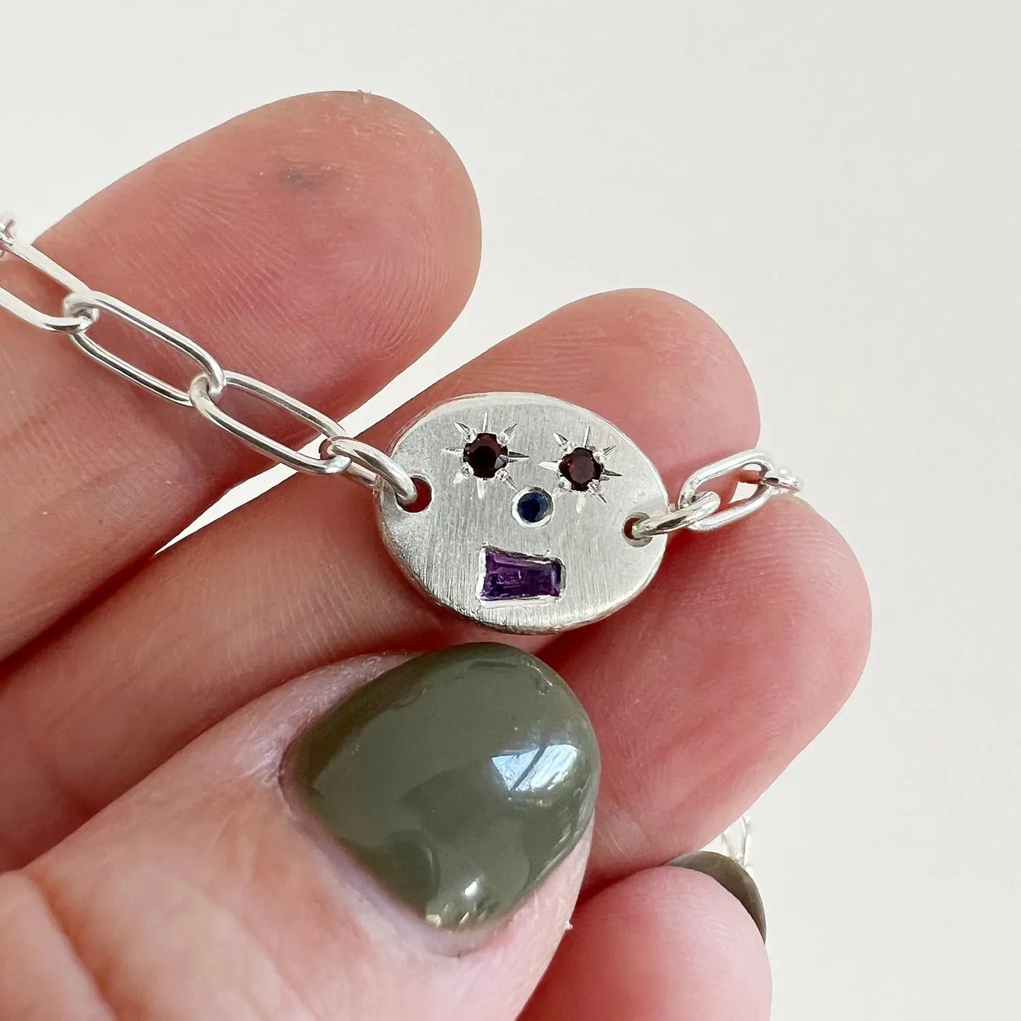 Gemstone Face Nugget Bracelet Soremi Jewellery