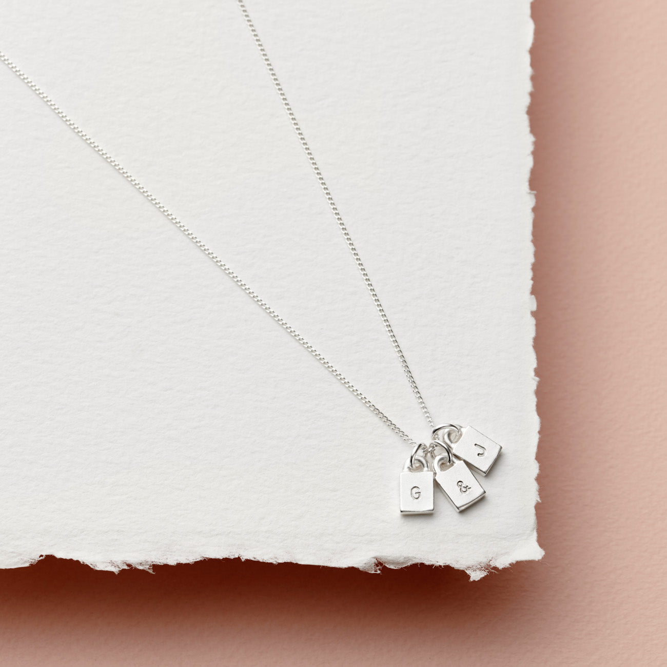 Personalised Family Padlock Necklace