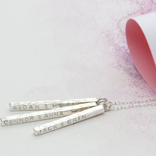 Personalised Family Bar Necklace - Soremi Jewellery
