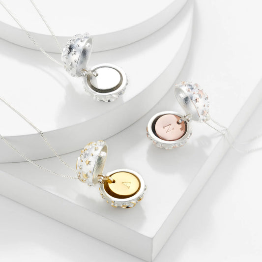 Personalised Starry Night Locket Necklace Soremi Jewellery