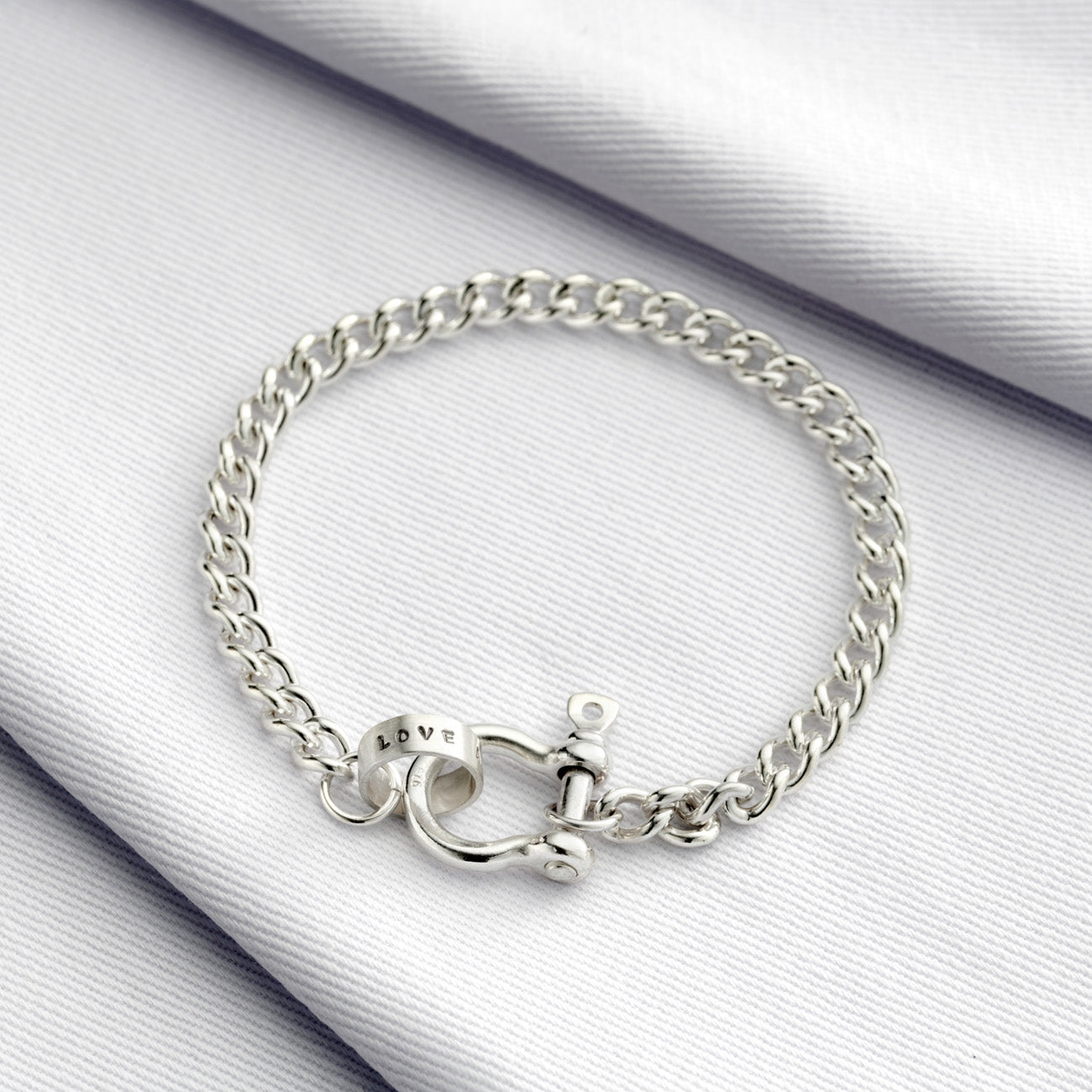 Sterling silver shackle bracelet store