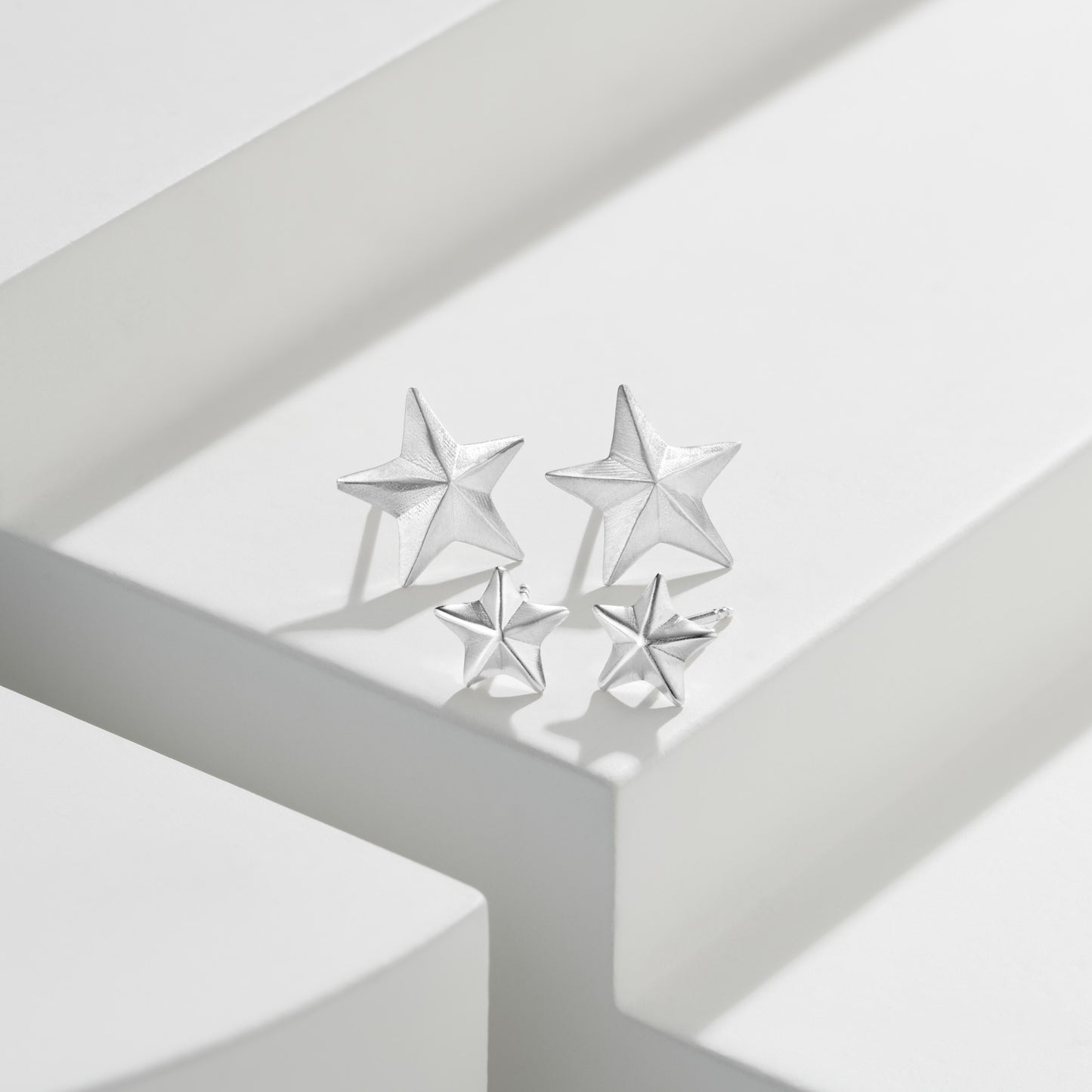 Star Stud Earrings Sterling Silver