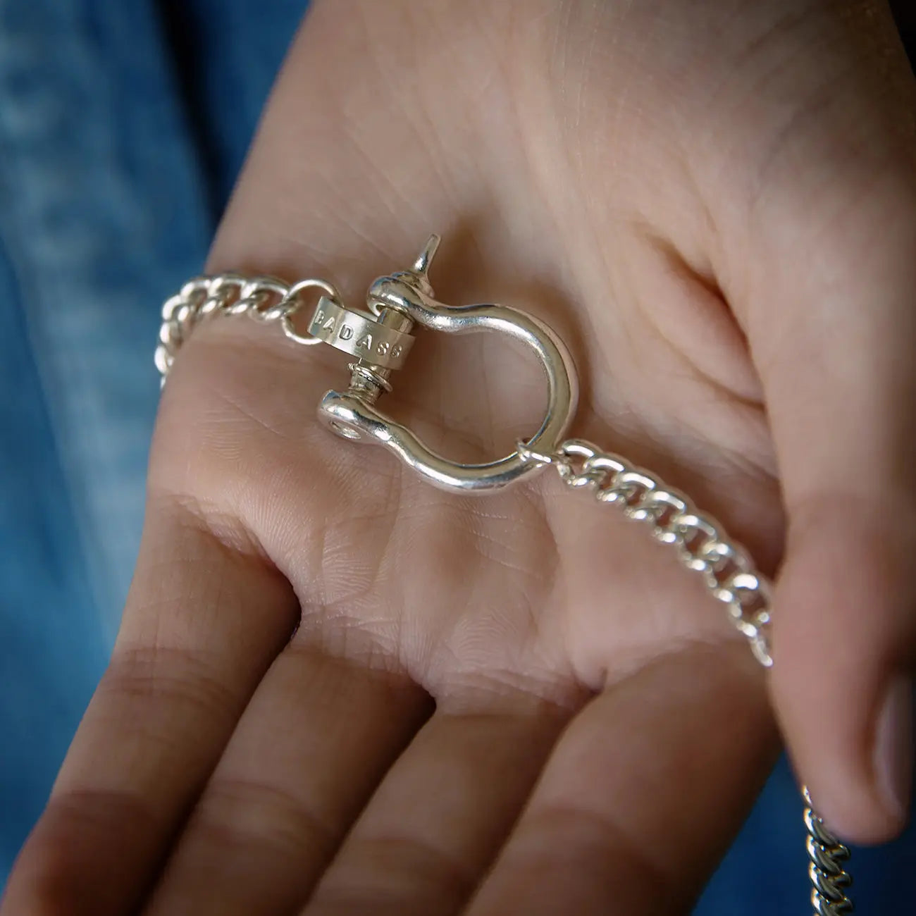 Personalised Large Shackle Necklace Soremi Jewellery