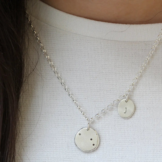 Personalised Star Sign & Initial Necklace