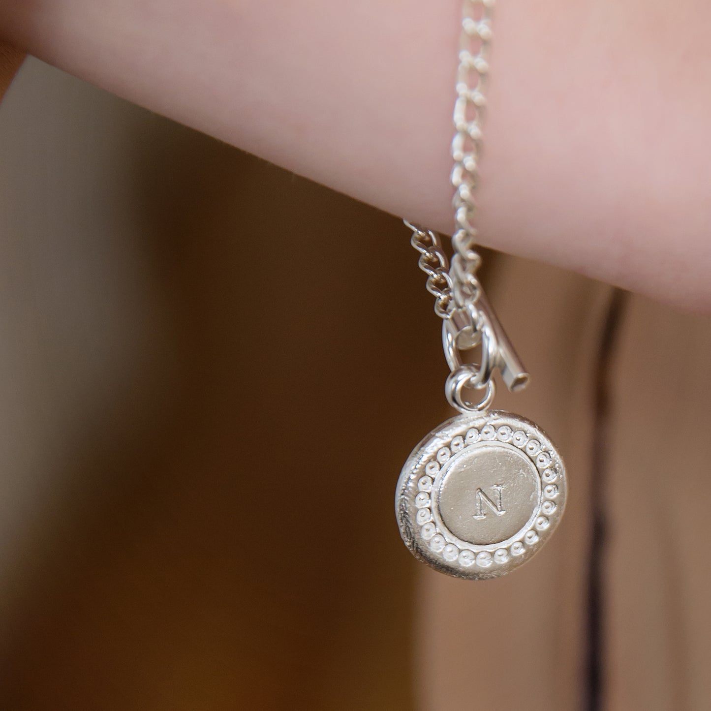 Personalised Initial Nugget Bracelet