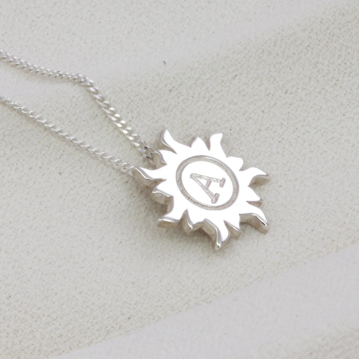 Personalised Initial Sun Necklace Soremi Jewellery