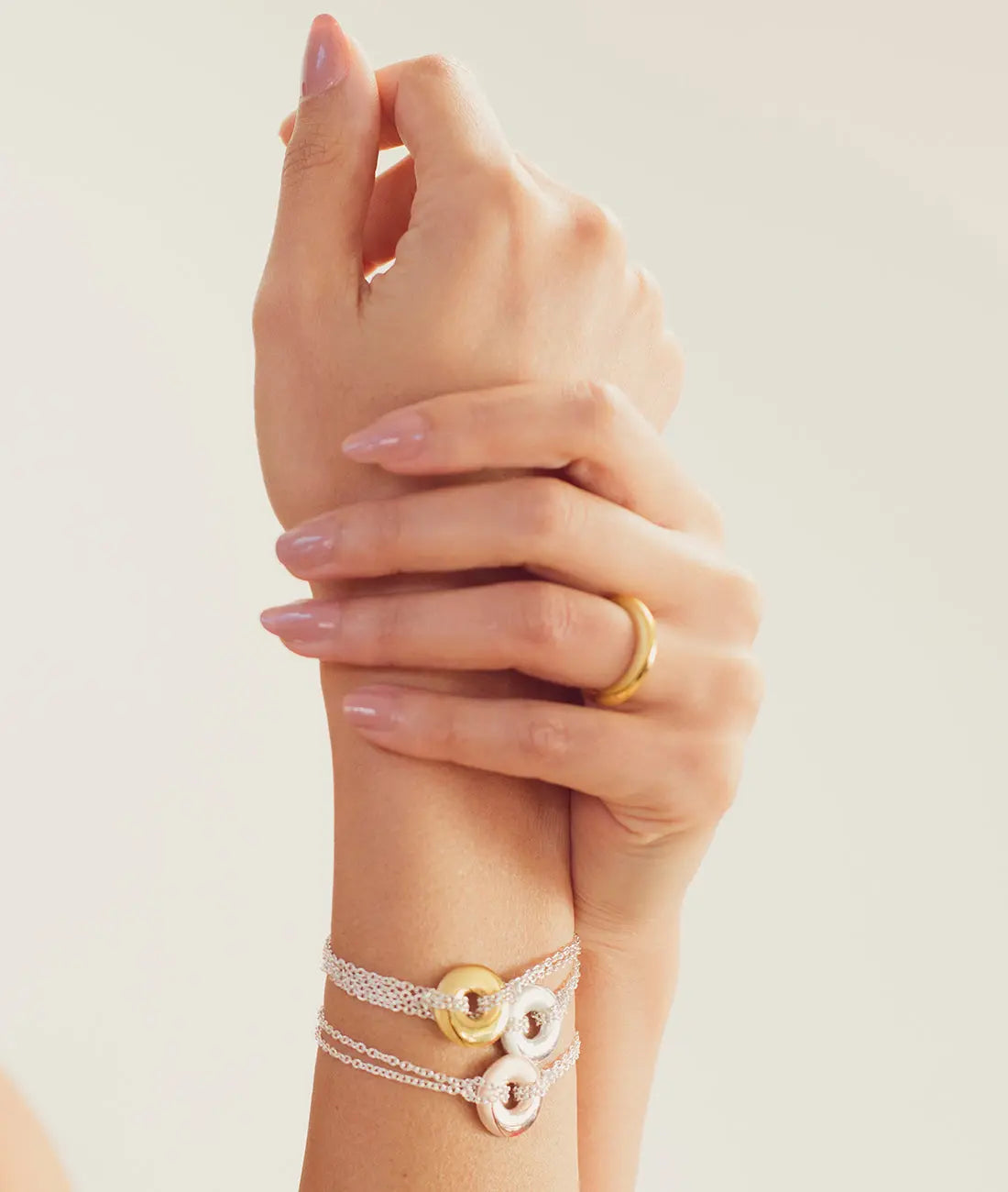 Mobius Infinity Personalised Gold & Silver Bracelet - Soremi Jewellery