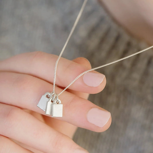 Personalised Family Padlock Necklace Silver Soremi Jewellery