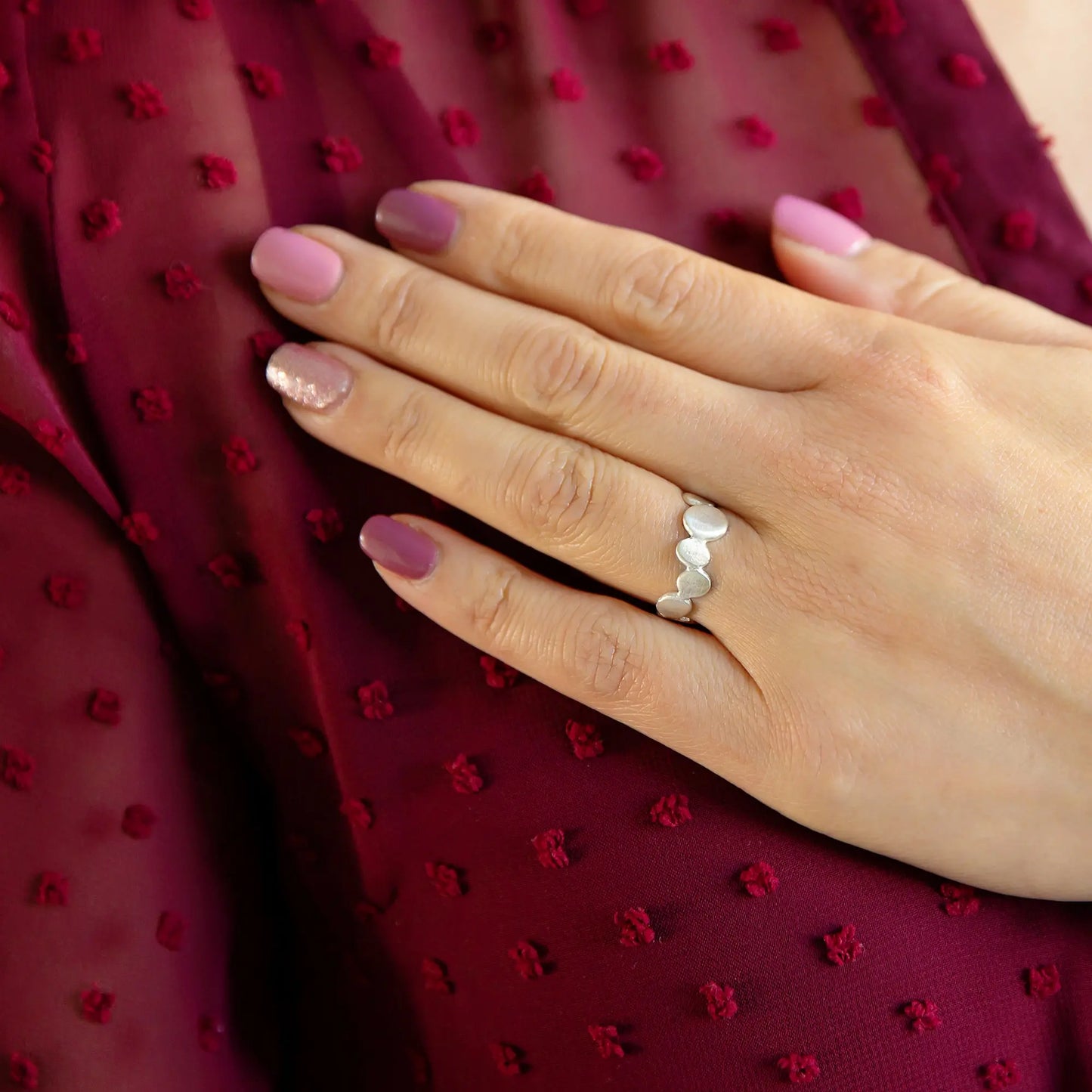 Personalised Organic Nugget Ring Soremi Jewellery