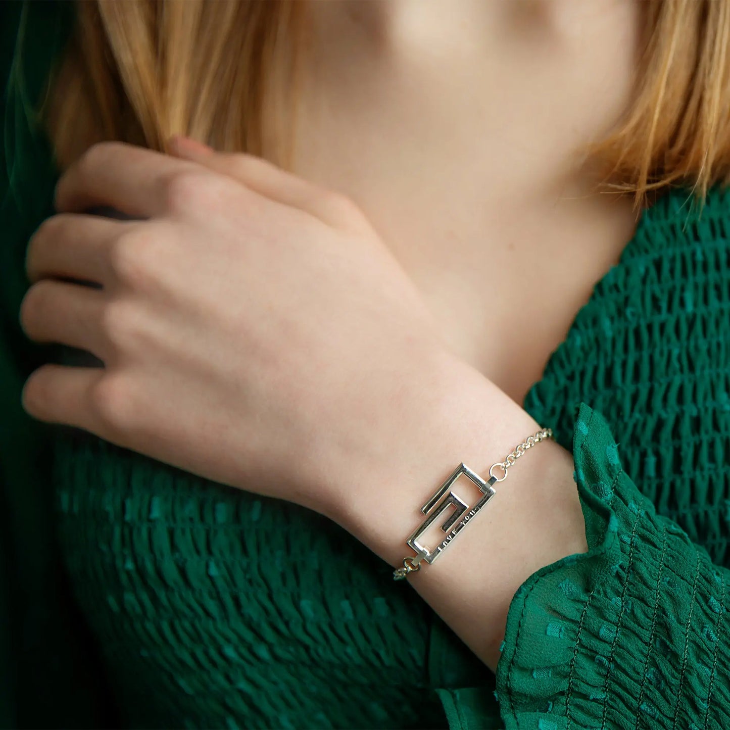 Personalised Silver Paperclip Bracelet Soremi Jewellery