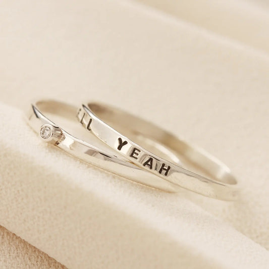 Personalised Diamond Stacking Ring Soremi Jewellery