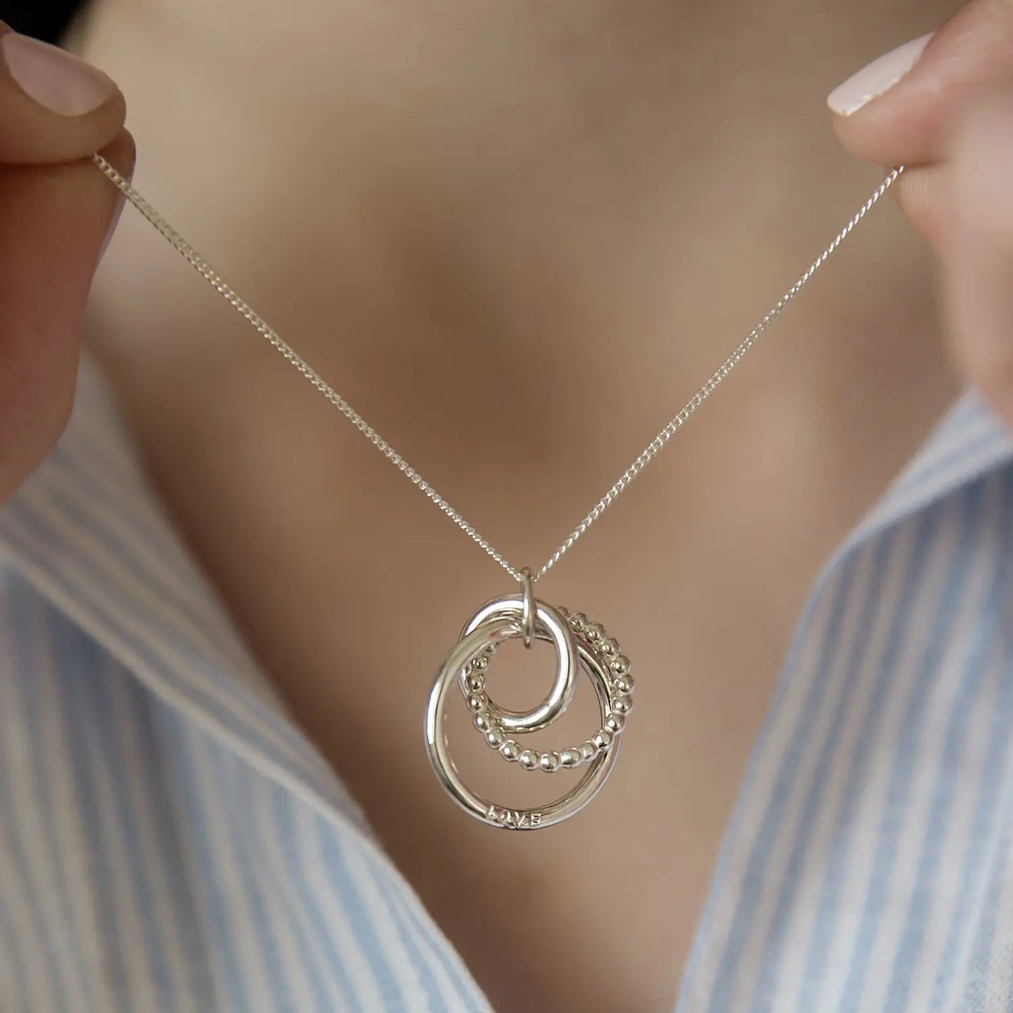 Personalised Russian Rings Necklace Soremi Jewellery
