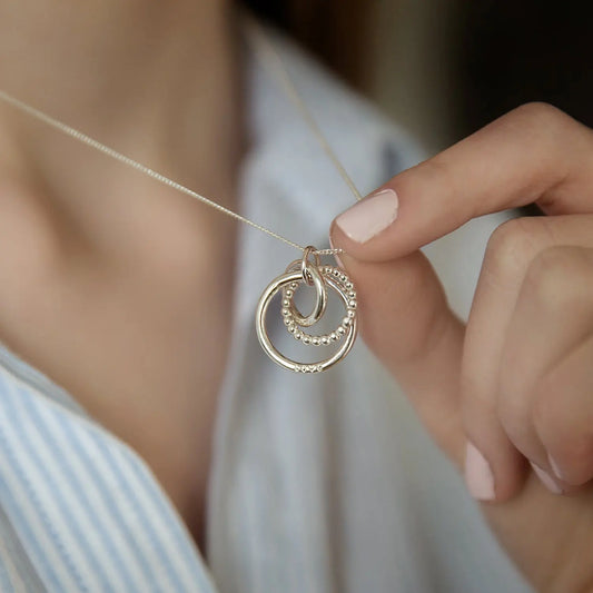 Personalised Russian Rings Necklace Soremi Jewellery