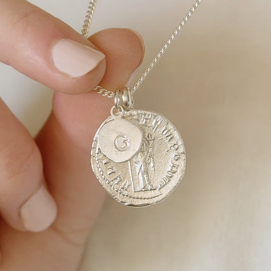 Personalised Silver Goddess Necklace