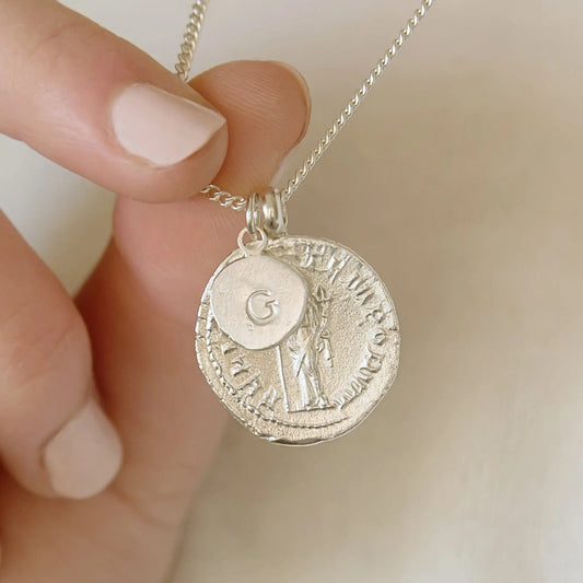 Personalised Silver Goddess Necklace Soremi Jewellery