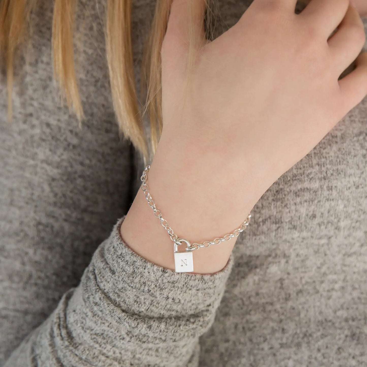 Personalised Padlock Bracelet Soremi Jewellery