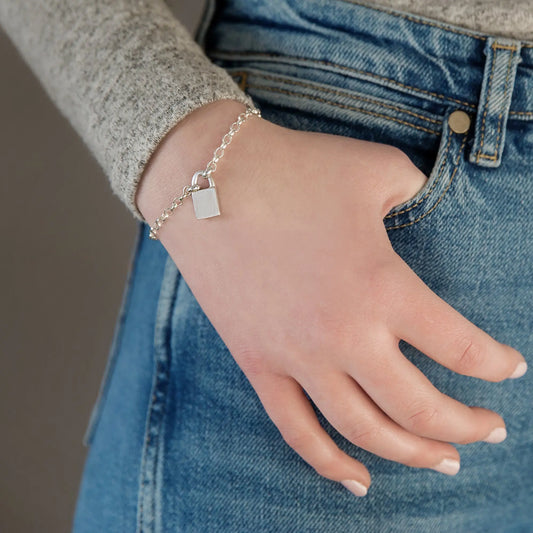 Personalised Padlock Bracelet Soremi Jewellery