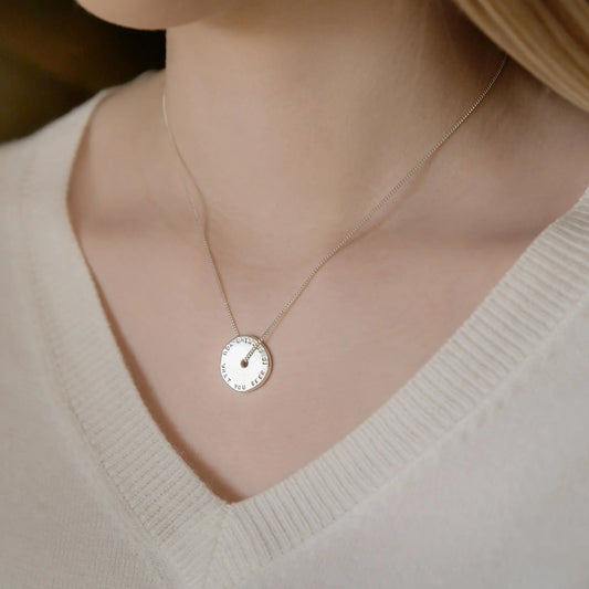 Personalised Spinner Nugget Necklace Soremi Jewellery