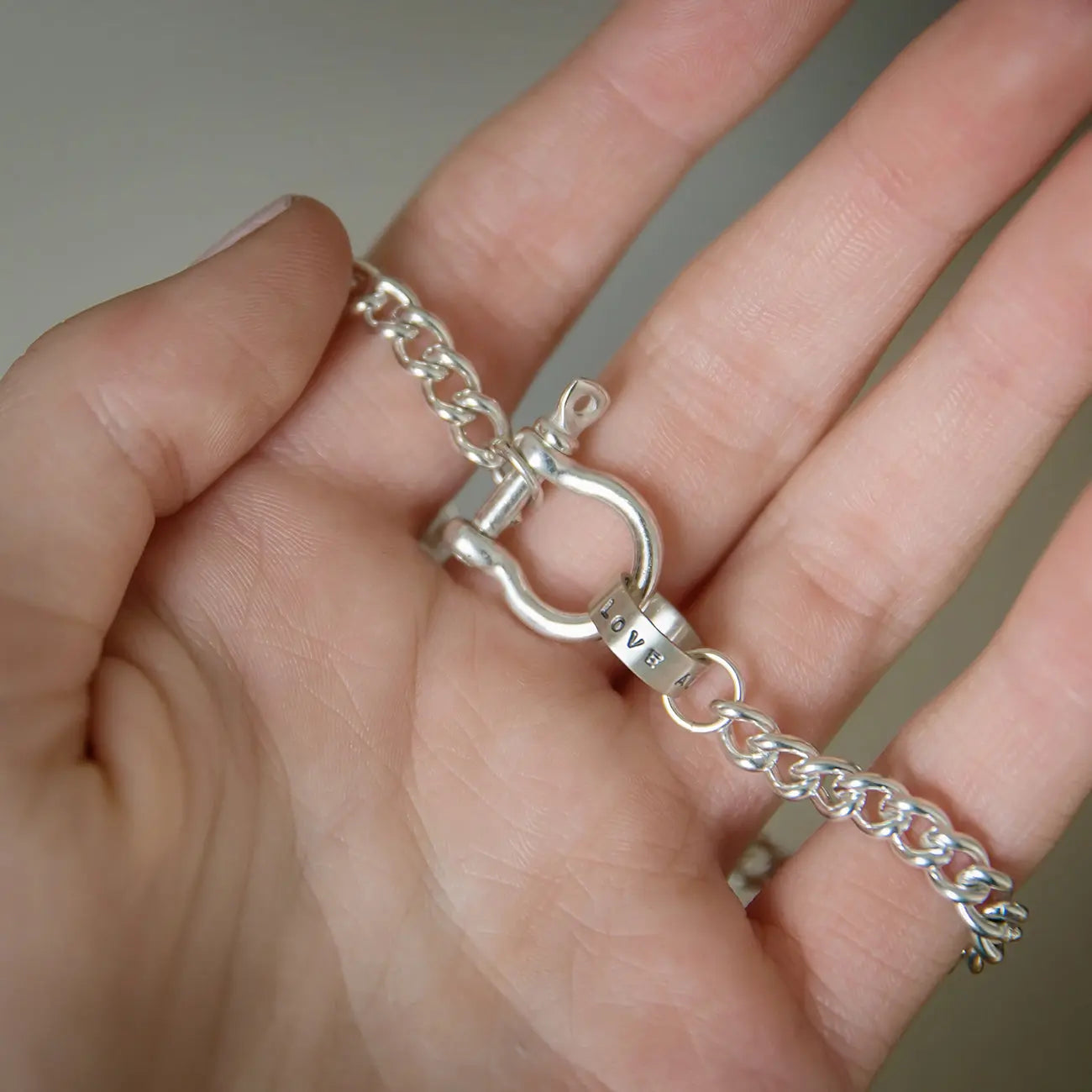 Personalised Shackle Bracelet Soremi Jewellery