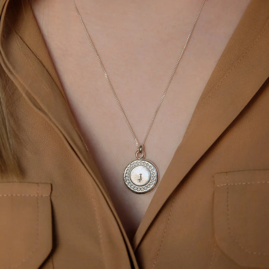 Personalised Silver Medallion Pendant Necklace Soremi Jewellery