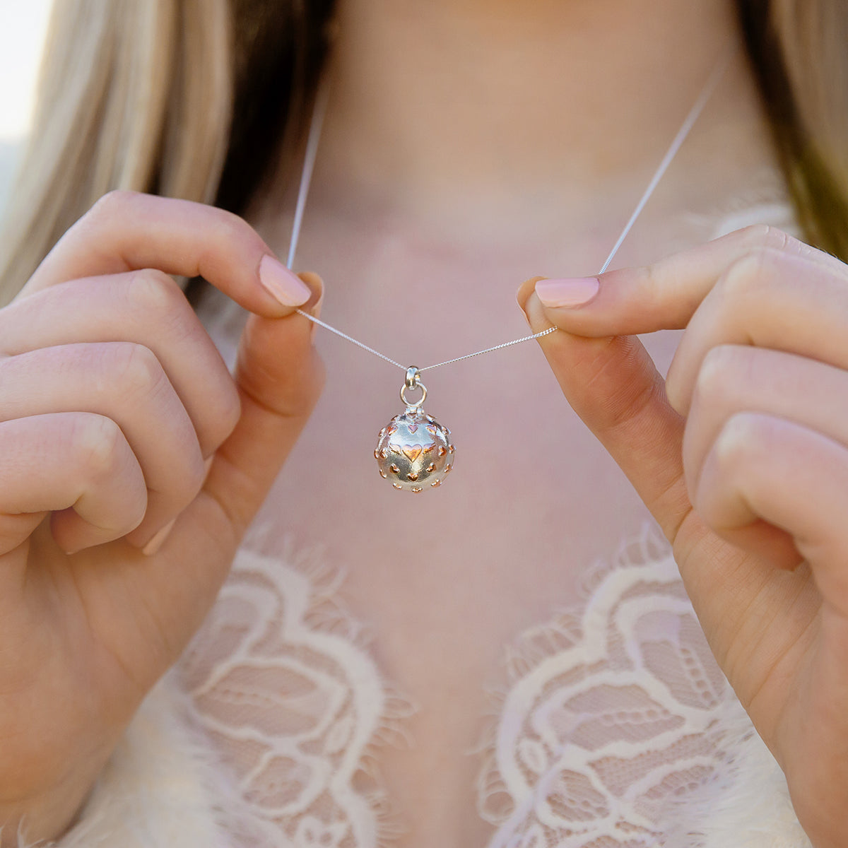 Personalised Winged Heart Locket