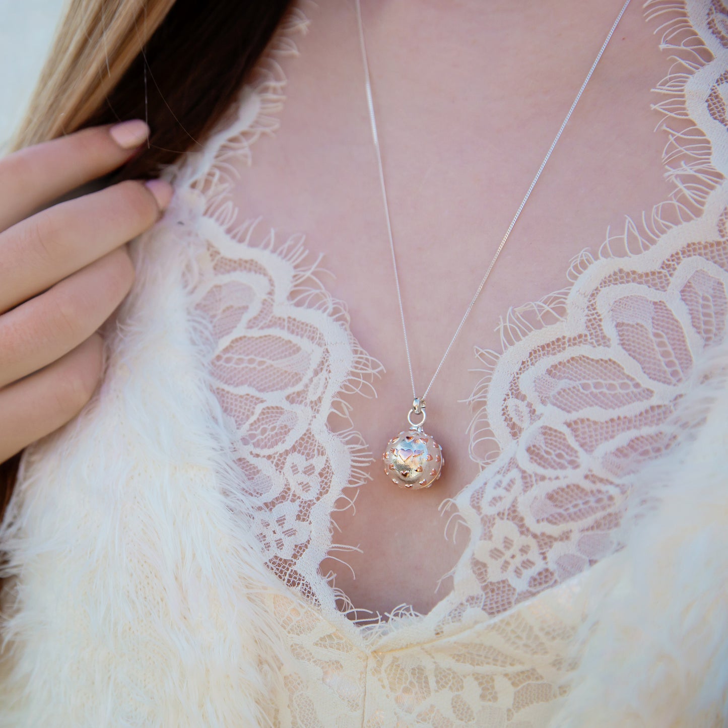 Personalised Winged Heart Locket