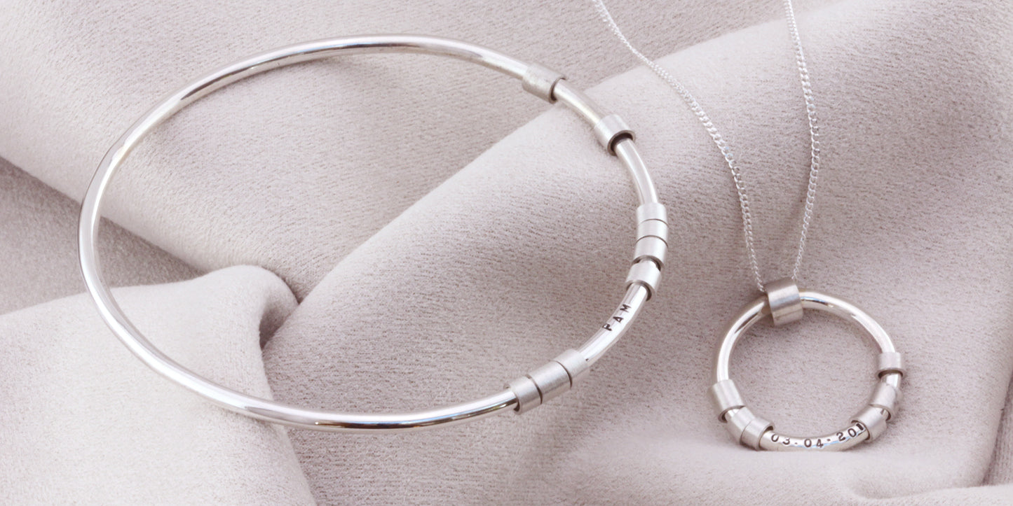 Personalised Hidden Message Bangle