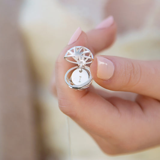 Personalised Cage Locket Necklace