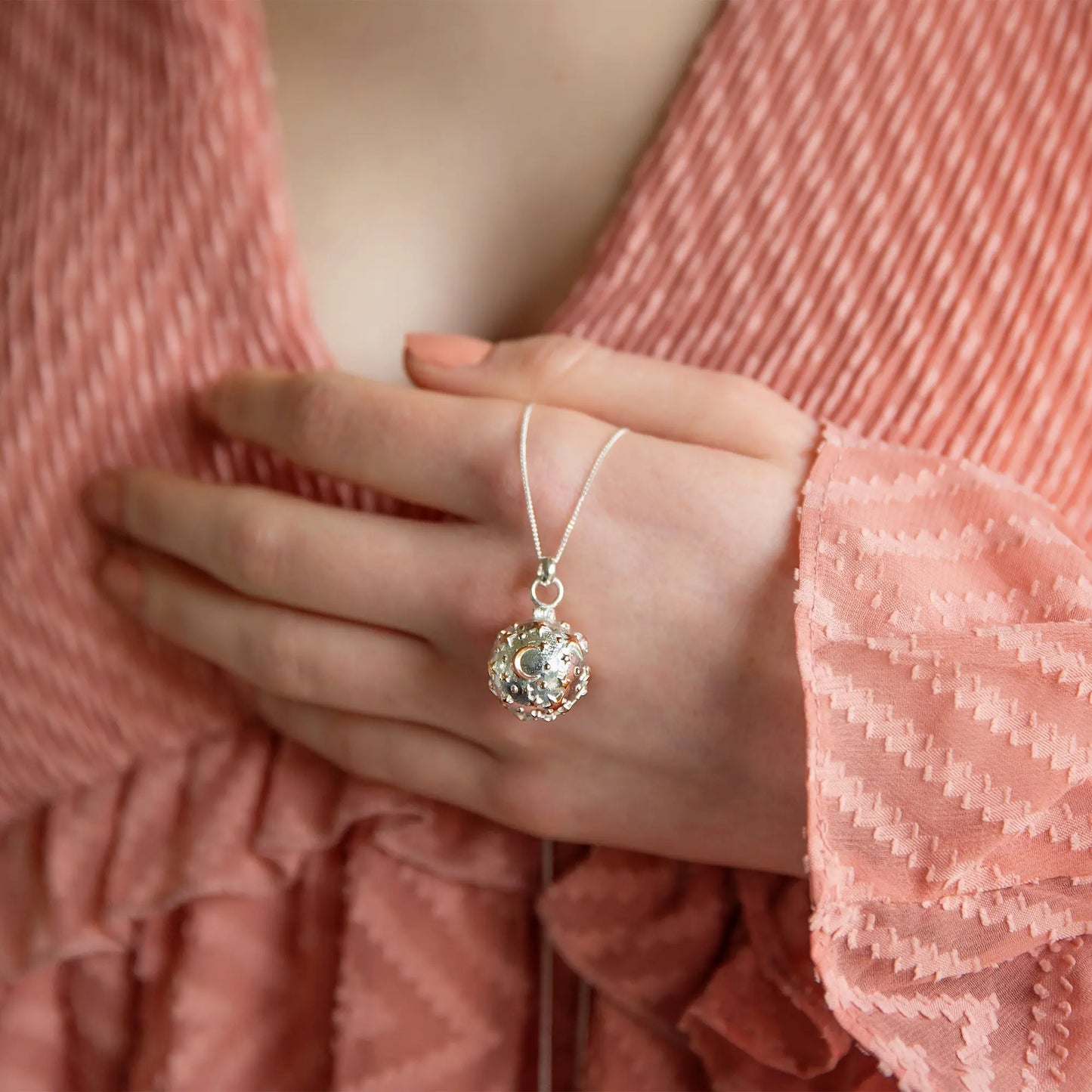Personalised Starry Night Locket Necklace Soremi Jewellery