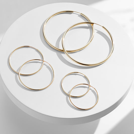 Classic Gold Vermeil Hoop Earrings