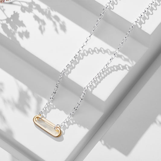 Silver & Gold Vermeil Link Necklace