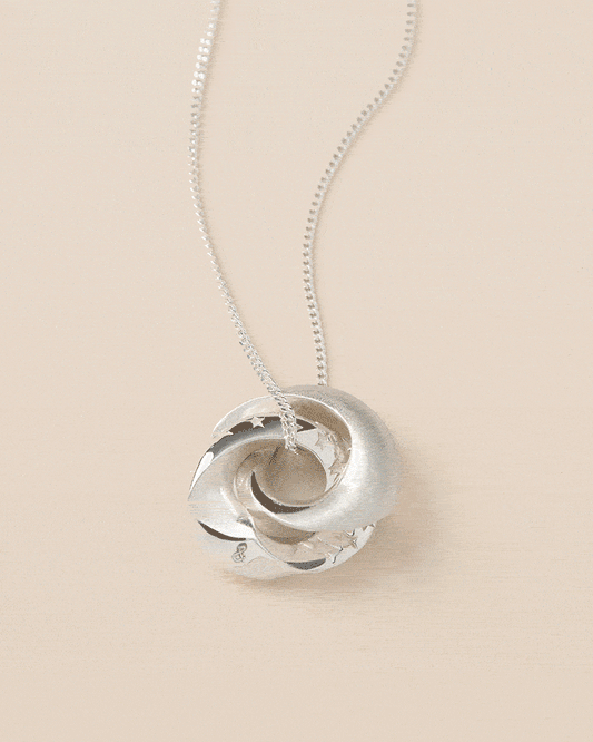 Personalised Celestial Möbius Pendant Necklace Soremi Jewellery