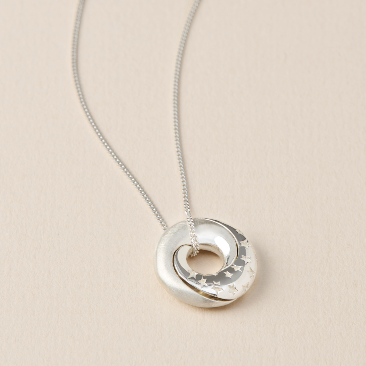 Personalised Celestial Möbius Pendant Necklace Soremi Jewellery